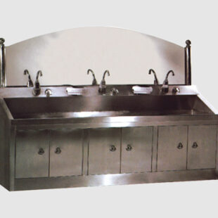 Scrub Unit Racks, high-quality medical furniture designed to provide organized storage and easy access to surgical scrub units, featuring durable construction, adjustable shelving, and advanced ergonomic design, from Medisurge, a trusted provider of high-quality medical equipment and supplies in Malawi.