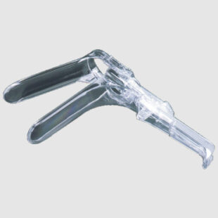 Premium Plastic Vaginal Speculum, designed for comfort and ease of use, featuring a unique apple-shaped design for gentle and non-traumatic insertion, from Medisurge, a trusted provider of medical and laboratory supplies in Malawi.
